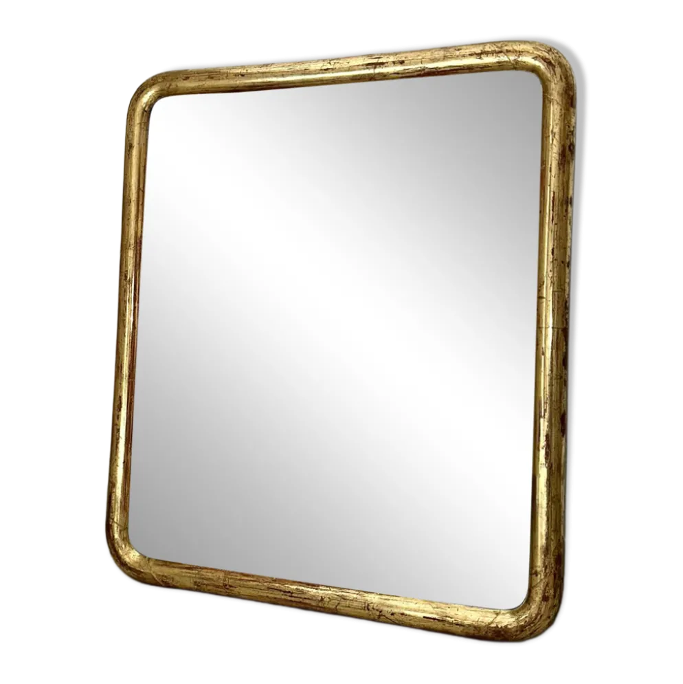 Miroir Louis-Philippe ancien doré XIXème