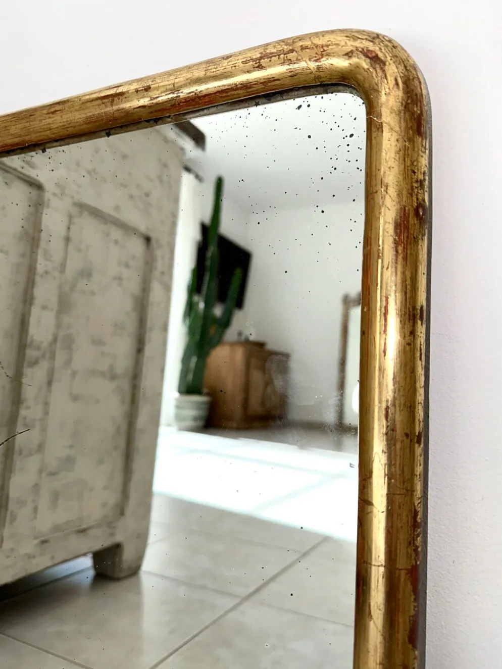 Miroir Louis-Philippe ancien doré XIXème