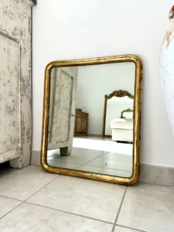 Miroir Louis-Philippe ancien doré XIXème