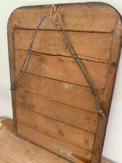 Miroir Louis-Philippe, bois et stuc doré — fin XIXe