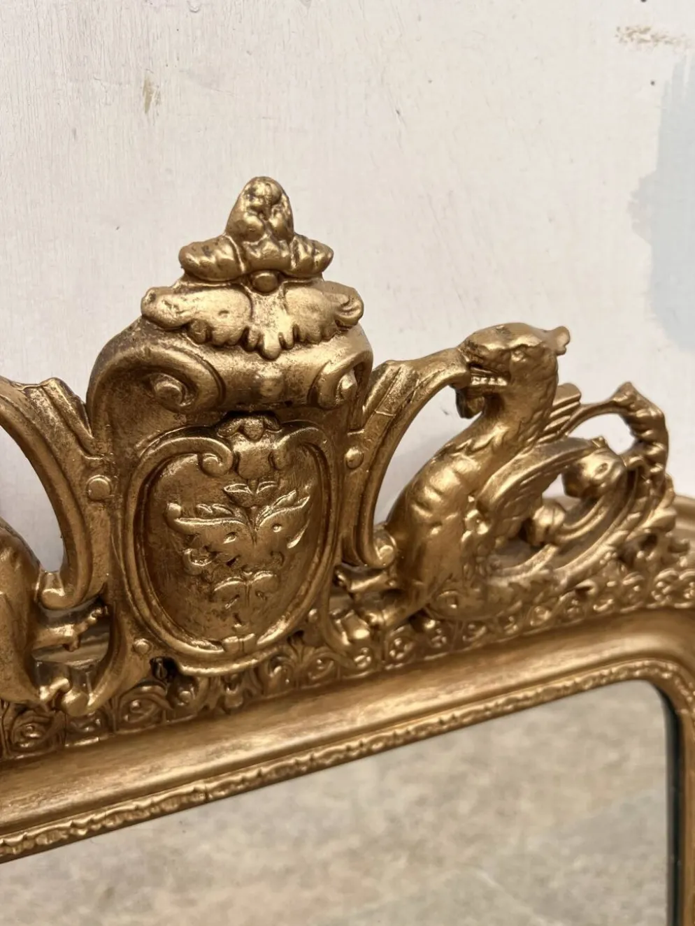Miroir louis Philippe doré