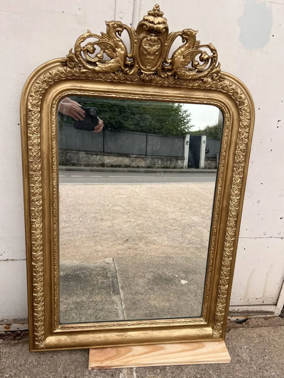Miroir louis Philippe doré