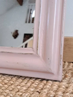 Miroir Louis Philippe rose poudré