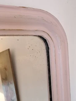 Miroir Louis Philippe rose poudré