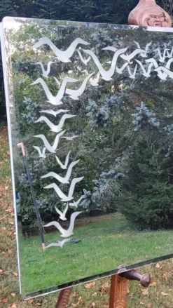 Miroir lumineux design italien ISA éditeur 1990