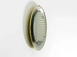 Miroir lumineux en métal Hillebrand, années 1960