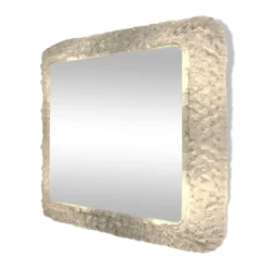 Miroir lumineux rétro-éclairant en lucite,1960