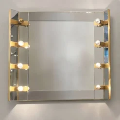 Miroir lumineux Sciolari Italie vers 1970
