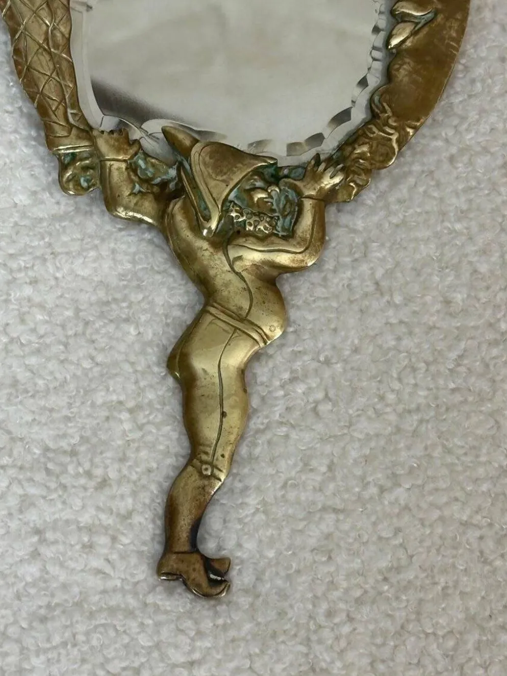 Miroir à main Napoléon III en bronze
