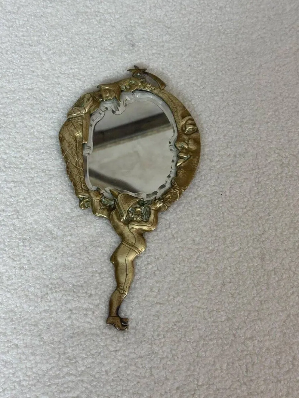 Miroir à main Napoléon III en bronze