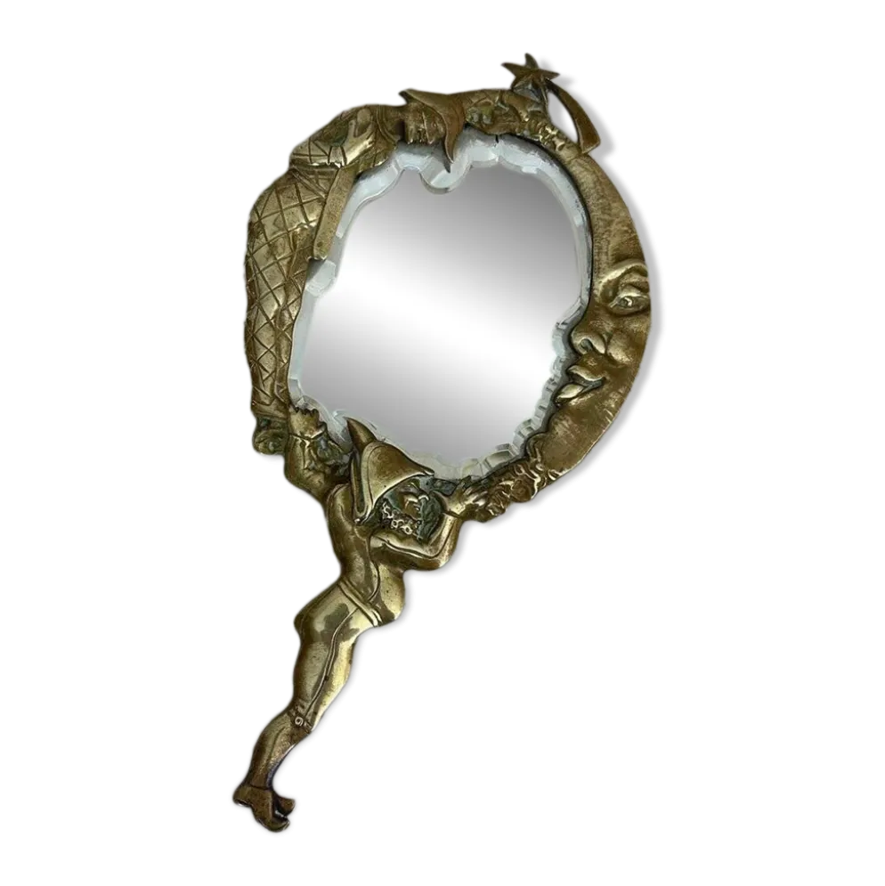 Miroir à main Napoléon III en bronze