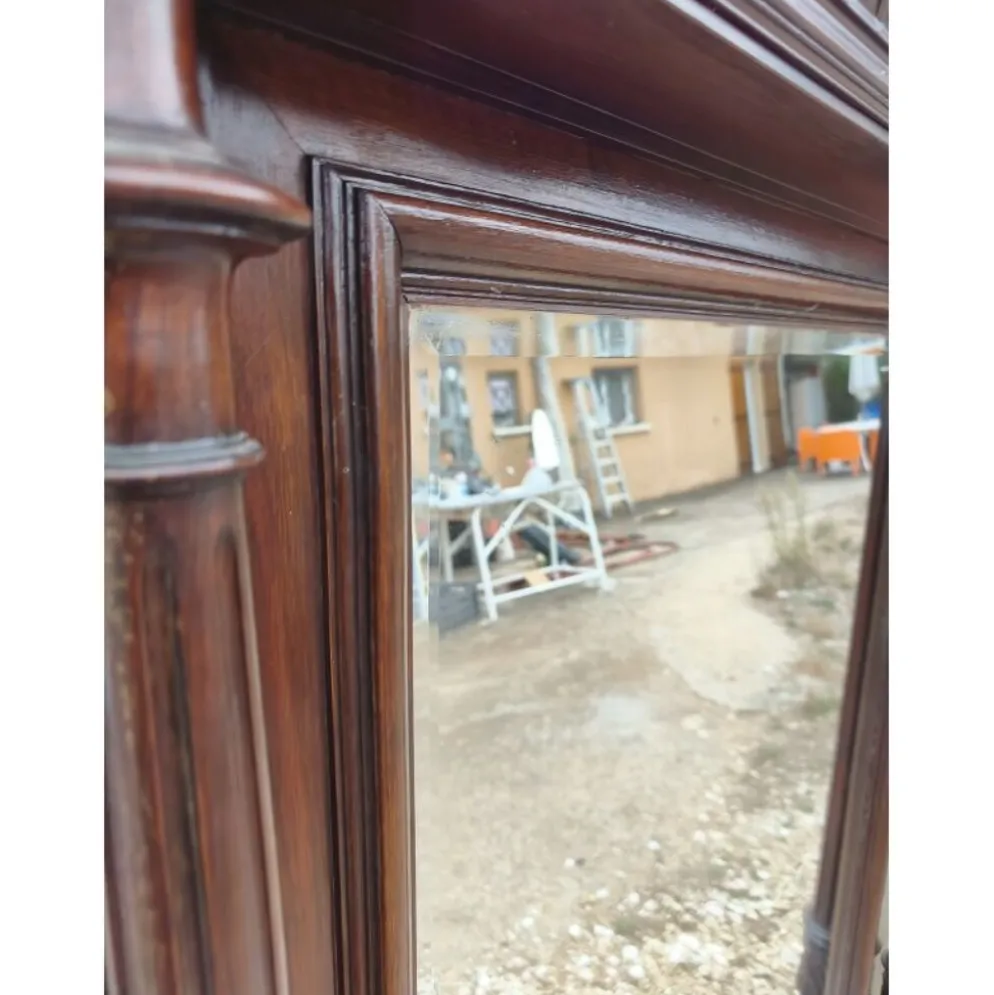 Miroir 19ème chêne, biseauté