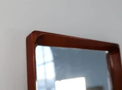 Miroir moderne suédois en acajou années 1940