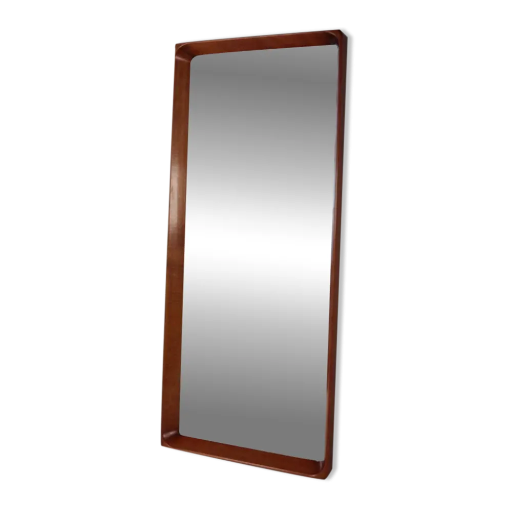 Miroir moderne suédois en acajou années 1940