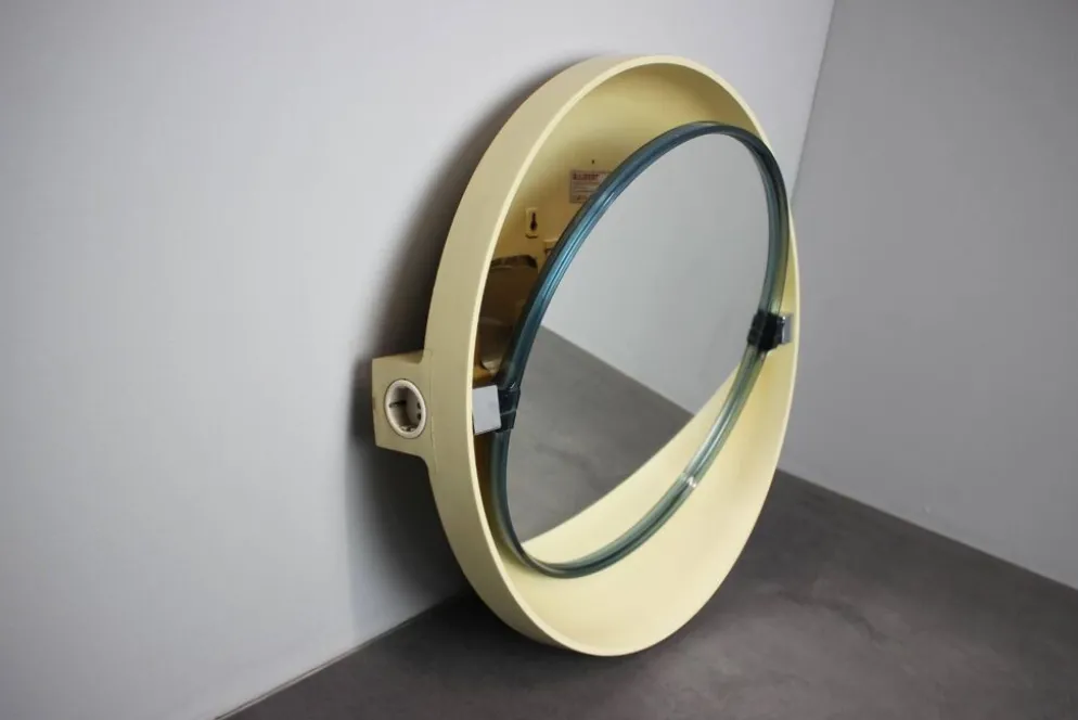 Miroir mural ajustable illuminé Allibert du milieu du siècle, Allemagne, années 1960