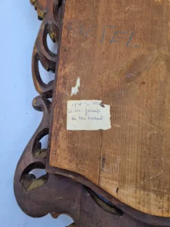Miroir mural ancien en bois sculpté doré, style Louis XV, XIXe, 98 x 57 cm