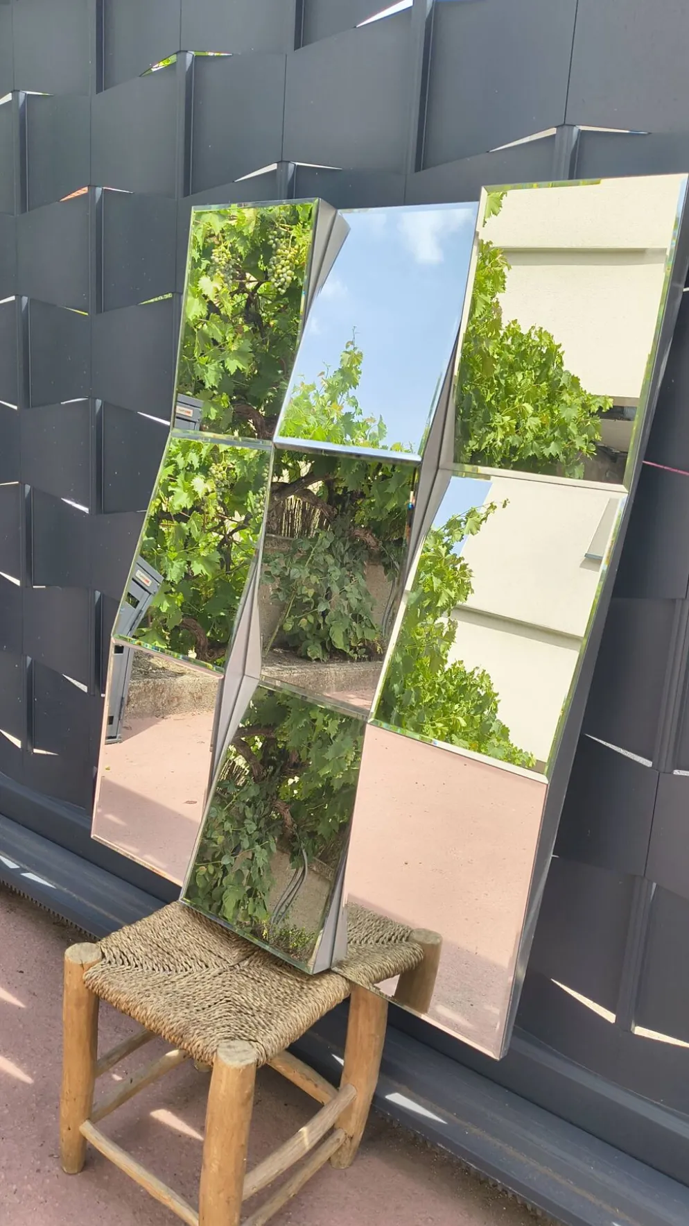 Miroir mural design Deknudt Decora - Modèle « Zigzag »