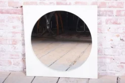 Miroir mural du milieu du siècle avec cadre en bois, tchèque, années 1970
