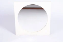 Miroir mural du milieu du siècle avec cadre en bois, tchèque, années 1970