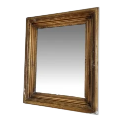 Miroir mural en bois doré antique en or