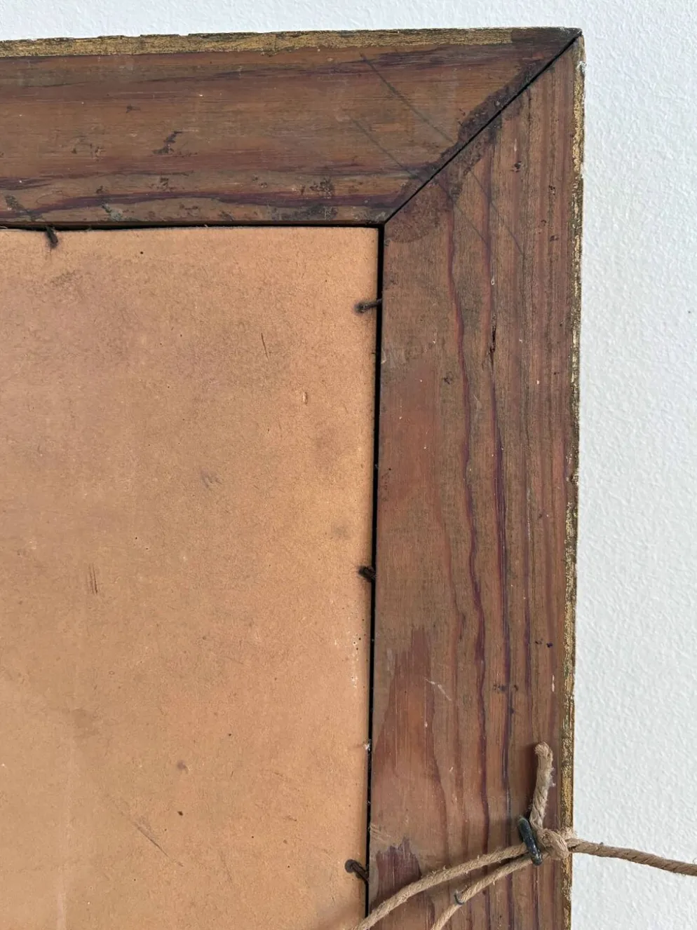 Miroir mural en bois doré antique français en or