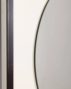 Miroir mural en bois vintage par les Sbrilli Fratelli, années 1970