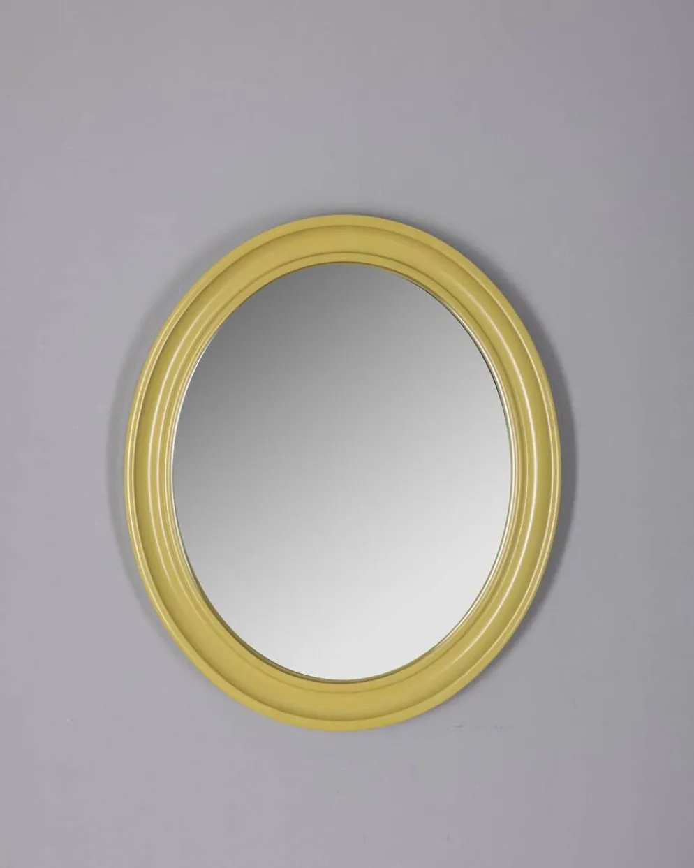 Miroir mural en plastique vert vintage des années 1970, design Carrara Matta