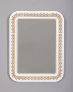 Miroir mural en plastique vintage avec Carrara Matta, années 1970