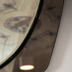 Miroir mural en verre biseauté de style mid-century moderne, Italie, années 1970