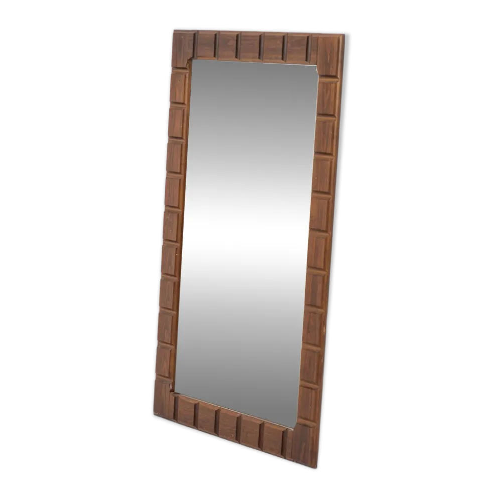 Miroir mural graphique sculptural