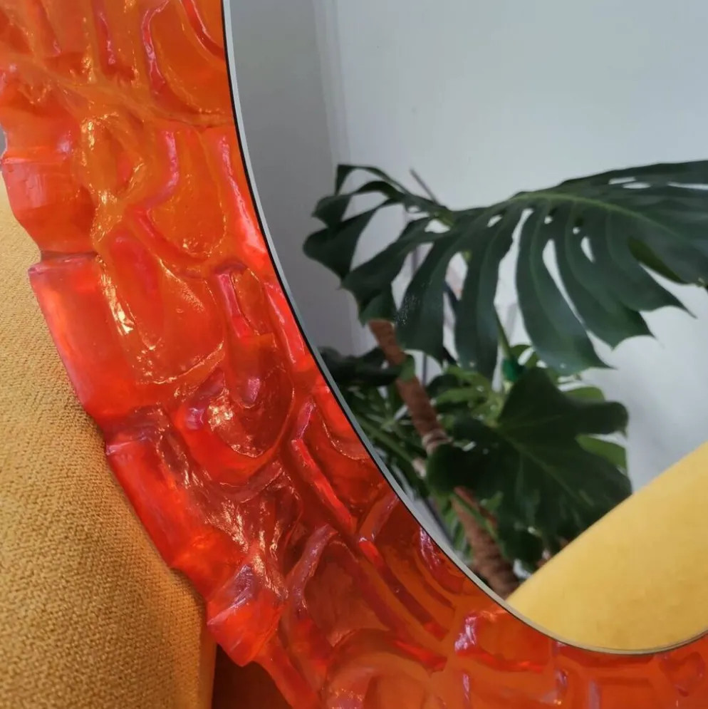 Miroir mural rétroéclairé pour salon par Hillebrand