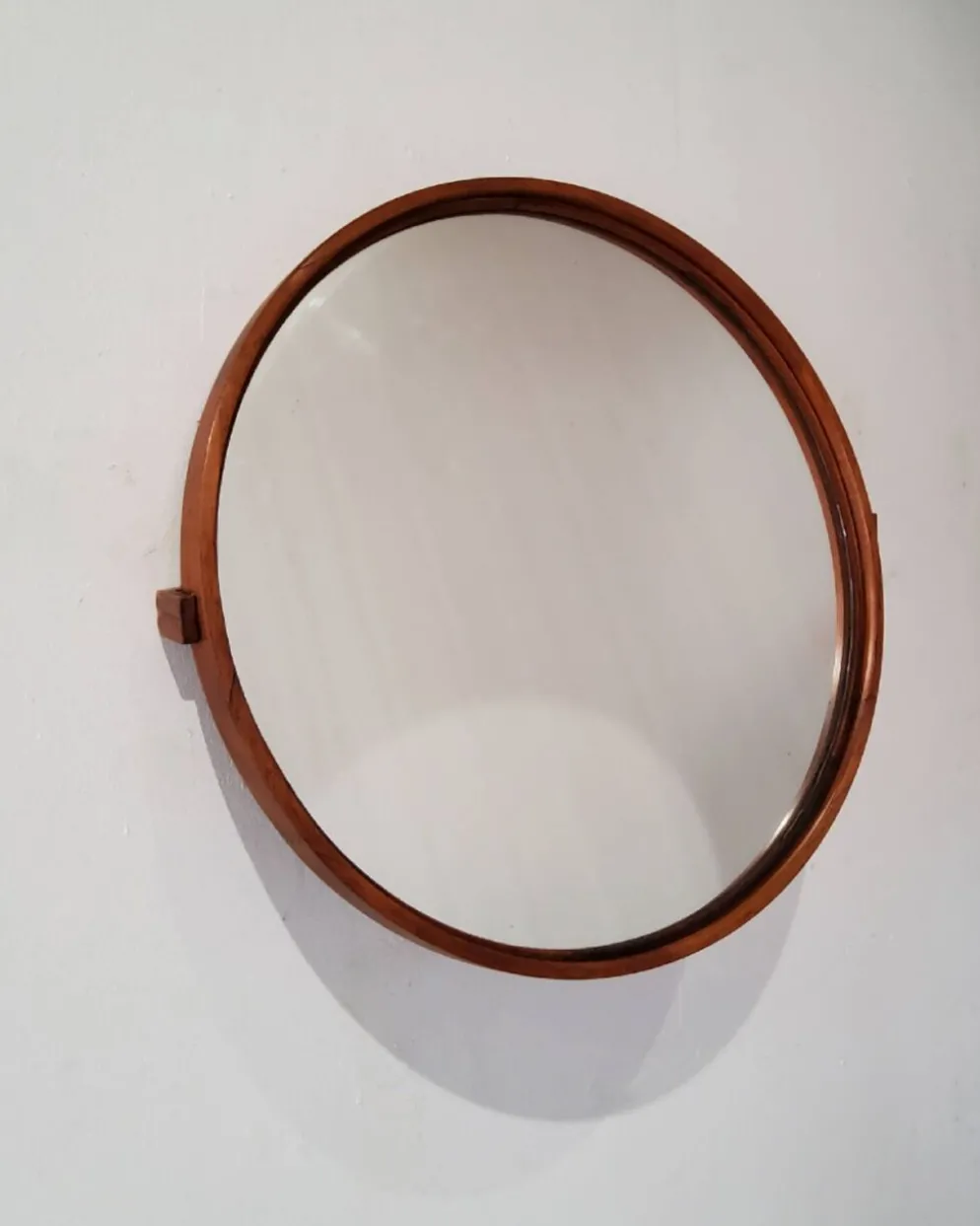 Miroir mural scandinave en teck - luxus