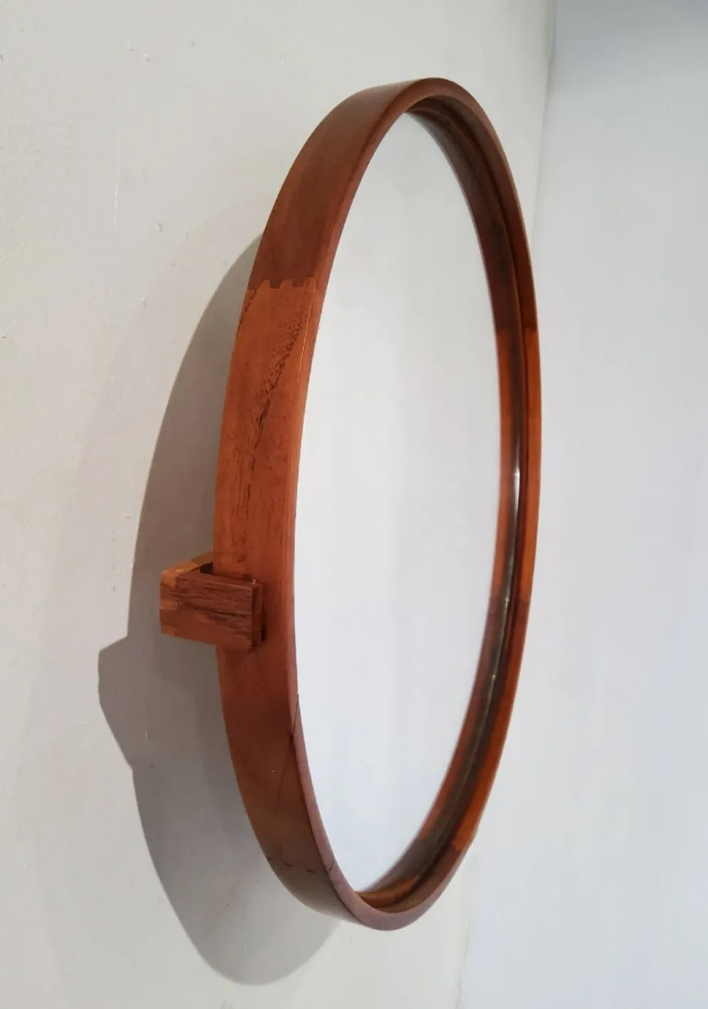 Miroir mural scandinave en teck - luxus