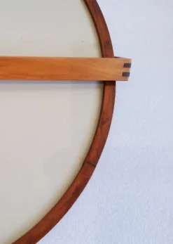 Miroir mural scandinave en teck - luxus