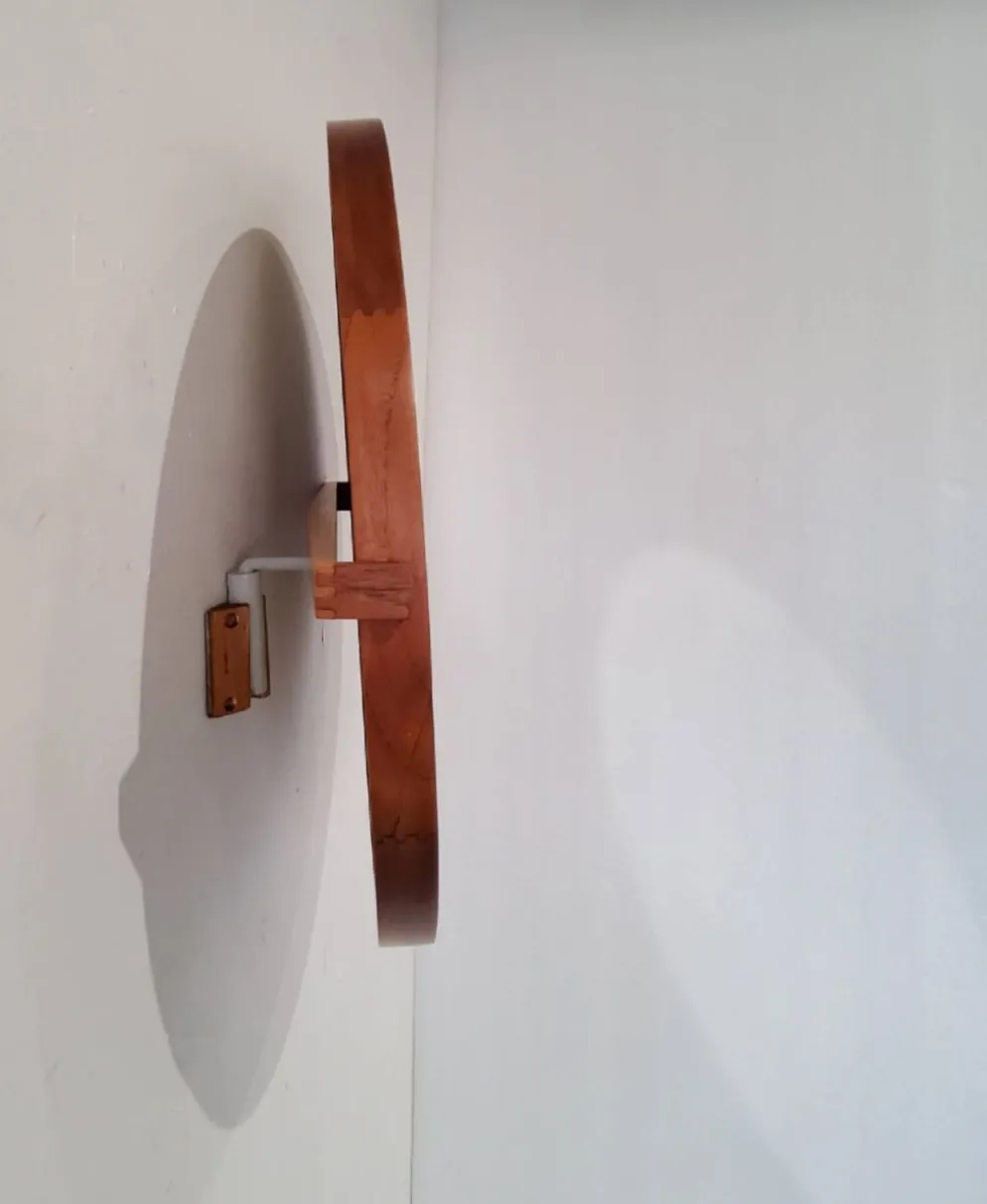 Miroir mural scandinave en teck - luxus