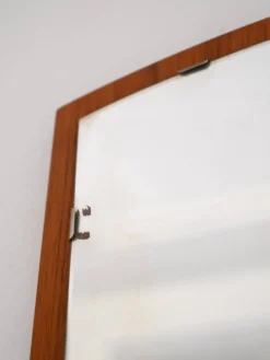 Miroir mural scandinave en teck des années 1960