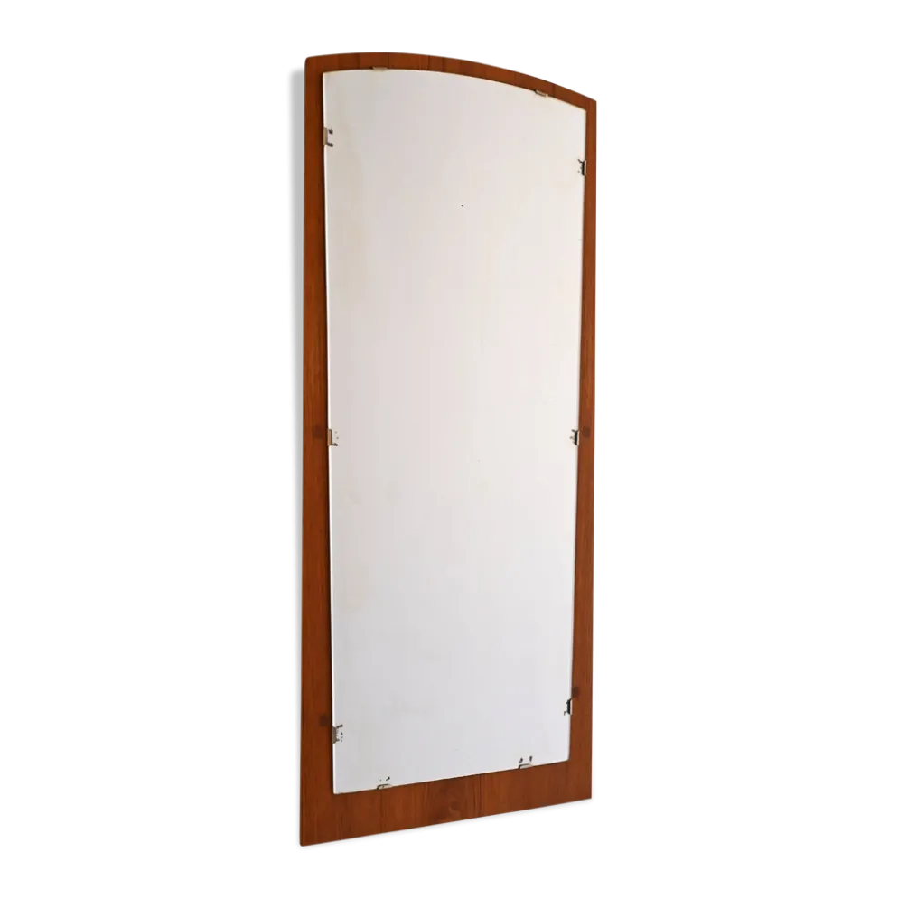 Miroir mural scandinave en teck des années 1960
