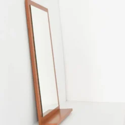 Miroir mural scandinave teck 1960