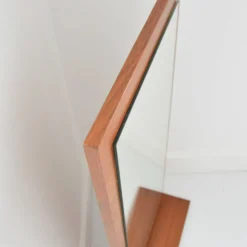 Miroir mural scandinave teck 1960