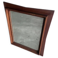 Miroir mural sculptural en bois, années 1960