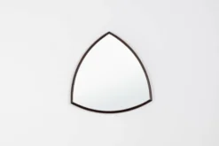 Miroir mural Thomas Poss Eferfolger en palissandre triangulaire Danemark 1960