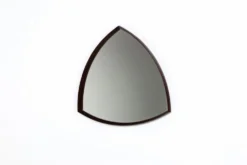 Miroir mural Thomas Poss Eferfolger en palissandre triangulaire Danemark 1960