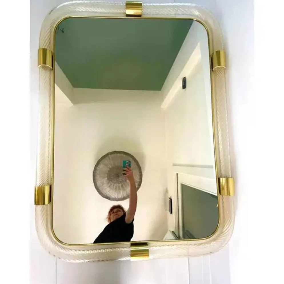 Miroir mural Torchon en verre de Murano fait à la main par Simoeng pour Simoeng
