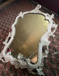 Miroir mural vintage baroque / rococo – Cadre orné shabby chic