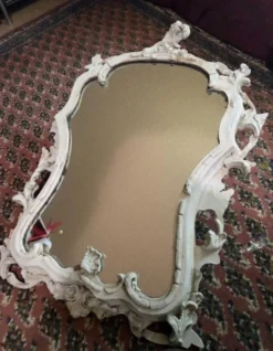 Miroir mural vintage baroque / rococo – Cadre orné shabby chic