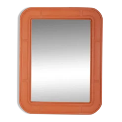 Miroir mural vintage orange par Carrara Matta, années 1970