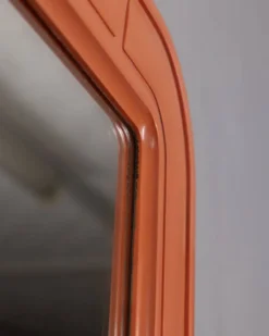 Miroir mural vintage orange par Carrara Matta, années 1970