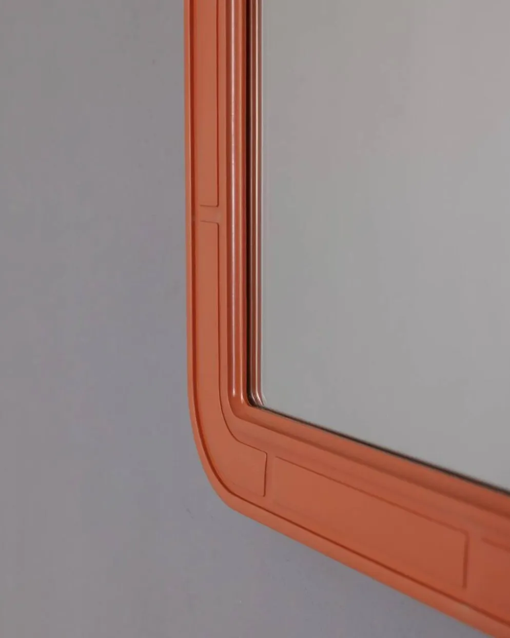 Miroir mural vintage orange par Carrara Matta, années 1970