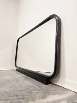 Miroir noir Art Déco des années 1920 - Grand cadre architectural