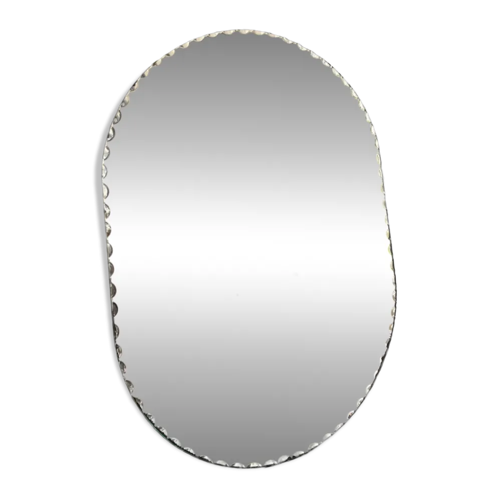 Miroir oblong biseauté ⌀ 110 x 81 cm